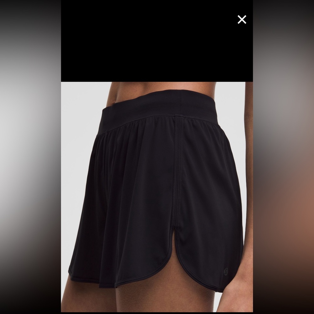 lululemon sleek high rise running shorts